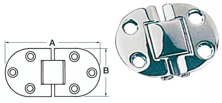 S.S Sarana 50x38 mm - Saranat veneisiin - D124730 - 1