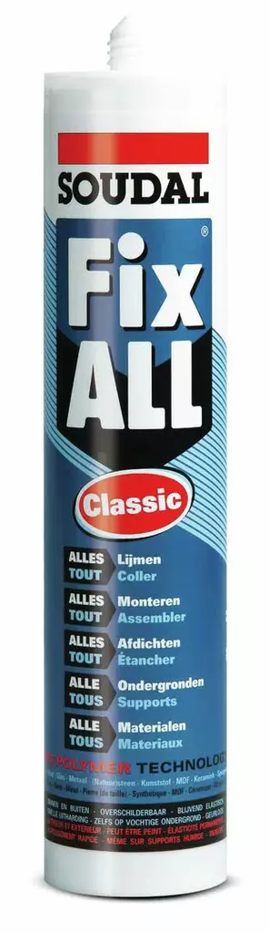 SOUDAL FIX ALL 290 ML MUSTA - Veneenhoitotuotteet ja maalit - M9519500200 - 1