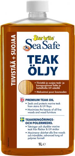 Star brite Sea Safe Teak Oil 1 L - Öljytarvikkeet veneisiin - D259540 - 1