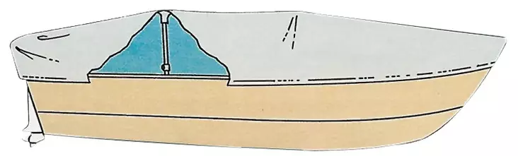 Venepeitteen tukijalka 90/160 - Venekohtaiset peitteet - D124920 - 1