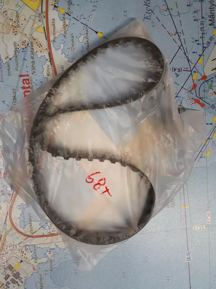 Jakohihna V-Belt Yamaha F6A F8C F8F F9.9F F9.9J - Yamaha jakohihnat - 29710 - 1