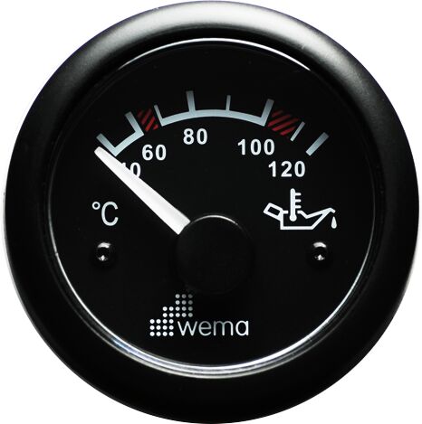 ÖLJYN LÄMPÖTILAMITTARI 120° MUSTA - Venesähkö - M9514700490 - 1