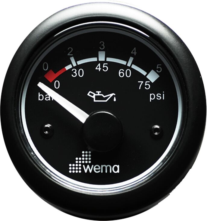 ÖLJYPAINEMITTARI 5 BAR, MUSTA - Venesähkö - M9514700440 - 1