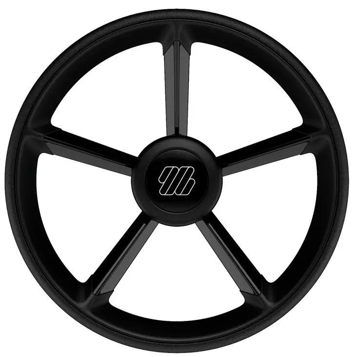 OHJAUSPYÖRÄ V75 MUSTA 350MM - Veneen ohjaus ja hallinta - M9513002030 - 1