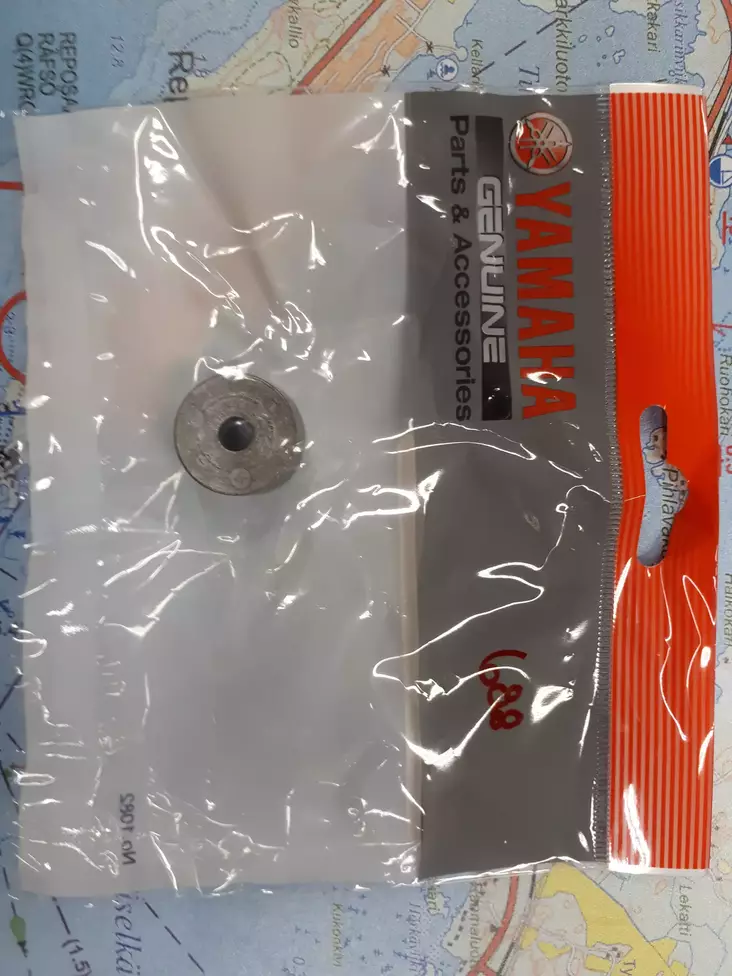 Anodi Yamaha Runkoon Bracket 40H 50D 60F 70B 90A - Yamaha sinkkianodit - 6041 - 1