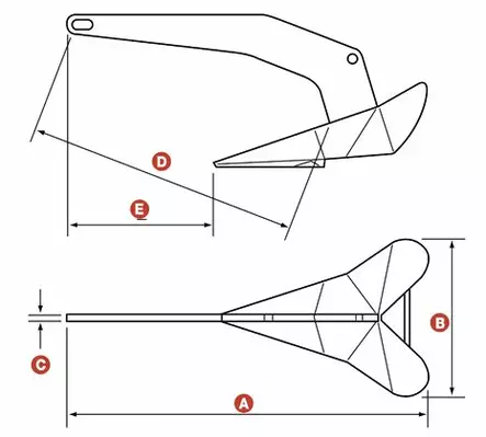 DELTA STAINLESS STEEL 16KG/35LB - Lowrance vene-elektroniikka - M9512401311 - 2