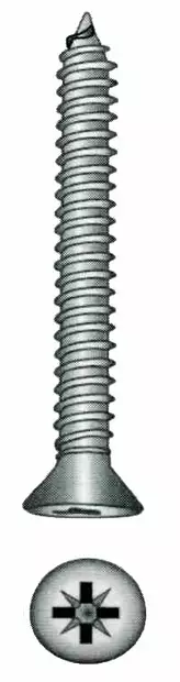 PELTIRUUVI UPPOK.4.8X32MM SS - Veneen lukot ja saranat - M9516040021 - 1