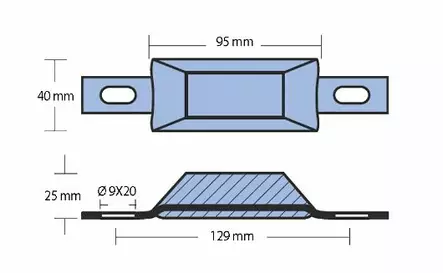 Sinkkianodi Runkoon Tecnoseal 0,5kg - Veneen ja moottorin huolto - 1641 - 2