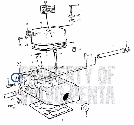 Volvo Penta Jäähdytysveden Anodi - Sisäperämoottorin Jäähdytys - 28961 - 2