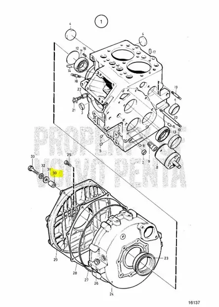Eristysholkki/Insulating Bushing Volvo M - Sisäperämoottorin osat - 38861 - 2