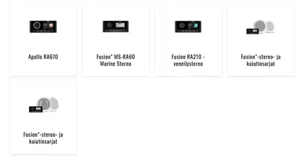 Garmin Pölysuojus Fusion-veneilystereon etupaneelille - Garmin vene-elektroniikka - 50641 - 2