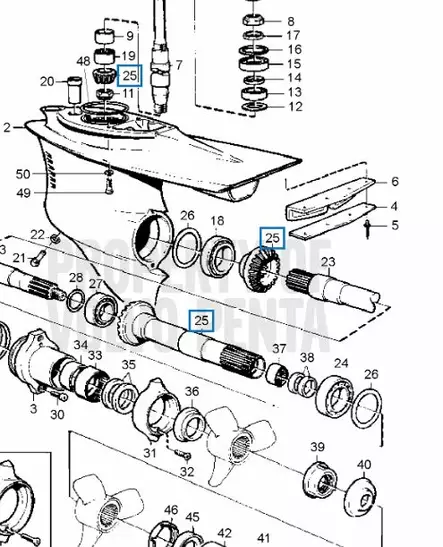 Hammaspyöräsarja - Sisäperämoottorin osat - 41791 - 1