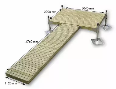 LAITURI Lip-Lap Pylväslaituri OLONEUVOS 6,8m - Pylväslaiturit - 21761 - 1
