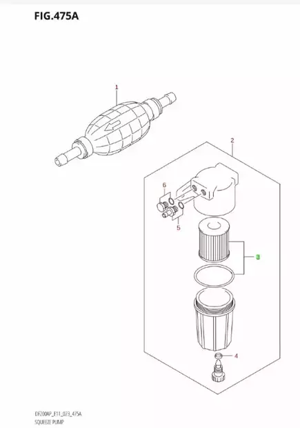 Polttoainesuodatin/Element Set Fuel Filter Suzuki DF150-DF200hv - Suzuki osat perämoottorille - 40921 - 2