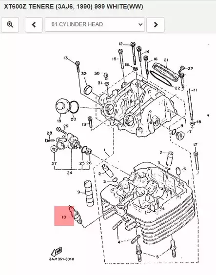 Sytytystulppa DPR7EA-9 Yamaha Moto 947010026200 - Yamaha muut - 25031 - 2