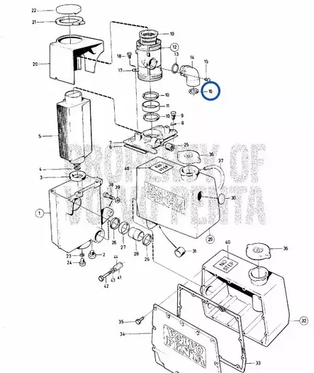 Vesiputken Tiivisterengas/Sealing Ring V - Sisäperämoottorin osat - 5441 - 2