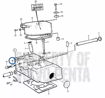 Volvo Penta Jäähdytysveden Anodi - Sisäperämoottorin Jäähdytys - 28961 - 2