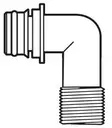 Liitin 90° 1/2 - Veneen tyhjennyspumput ja katkaisimet - D123901 - 1