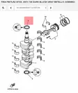 Stefa Kampiakseli/Oil Seal Crankshaft & Piston Yamaha F80A/F100A/F115A - Yamaha muut - 24431 - 4