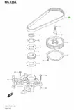Suzuki Jakohihna DF9.9/DF15/DF20 Timing Belt - Suzuki osat perämoottorille - 35201 - 2
