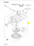 Käsikäynnistyslaite/Starter Assy Recoil Suzuki DF9.9 DF15 (2004-2009) - Suzuki osat perämoottorille - 43011 - 2