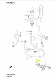 Vedenpaineventtiili/Valve Water Pressure Suzuki DF20-DF300 - Suzuki osat perämoottorille - 42841 - 2