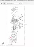 Kohokammion Tiiviste/Gasket Float Chamber Yamaha F2.5A F2.5B - Yamaha muut - 29121 - 2
