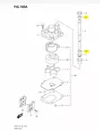 Muoviprikka Vesiputkeen/Washer Suzuki DF60-DF140 DT90-DT225 - Suzuki osat perämoottorille - 42921 - 2