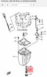Öljynsuodatin Oil Pan/Oil Strainer Yamaha F8A/B F9,9A/B 85-89 - Yamaha suodattimet - 14601 - 4
