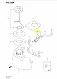 Polttoainetankin hana/Cock Assy Fuel Suzuki DF2.5 - Varaosat ja lisävarusteet - 36881 - 2