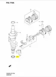 Stefa Kampiakseli (Ala)/Oil Seal Crankshaft Suzuki DF25-DF100 - Suzuki osat perämoottorille - 42951 - 2