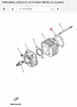 Sylinterin Alatiiviste/Gasket Cylinder Yamaha Moto YQ50 YN50 CS50 - Yamaha Moto - 17801 - 2
