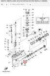 Vaihteensiirtäjän Tappi/Plunger Shift Yamaha 25J 30D - Varaosat ja lisävarusteet - 52591 - 1