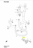 Vedenpaineventtiili/Valve Water Pressure Suzuki DF20-DF300 - Suzuki osat perämoottorille - 42841 - 2