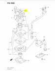 Vesipumpun Kotelon tiiviste/Grommet Pump - Suzuki osat perämoottorille - 41561 - 2