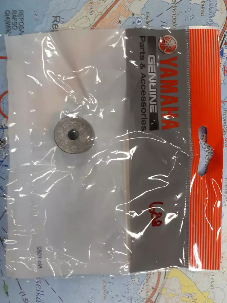 Anodi Yamaha Runkoon Bracket 40H 50D 60F 70B 90A - Yamaha sinkkianodit - 6041 - 1