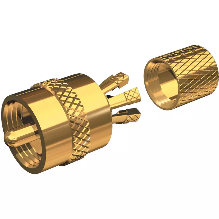 Centerpin solderless PL259 connector for RG8X or RG58/AU cable - Meri-VHF-radiopuhelimet ja tarvikkeet - D156661 - 1