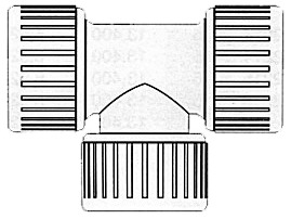 Hydrofix 90° Tjoint fem 22 - Veneen vesihanat ja pesualtaat - D135001 - 1