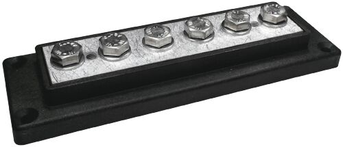 KYTKENTÄKISKO 6 x 50 MM2, MUSTA - Venesähkö - M9514040021 - 1