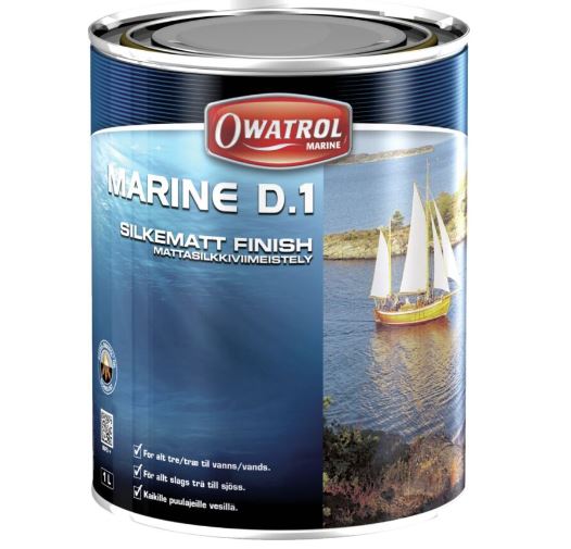 OWATROL D-1 Kyllästeöljy 1L veneiden puumateriaaleille - Öljytarvikkeet veneisiin - 4821 - 1