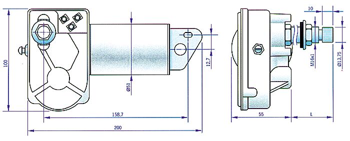 TUULIL.PYYHK.MOOTTORI 24V - Tuulilasinpyyhkijät veneisiin - M9514041241 - 1