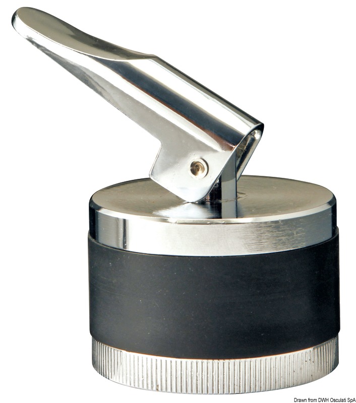Tyhjennystulppa 42mm kromattu messinki - Läpiviennit, letkuliitos ja sulkuhanat - D241511 - 1