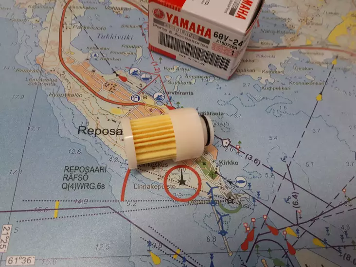 Polttoainesuodatin Elementti Yamaha F40-F115 - Yamaha suodattimet - 13412 - 1