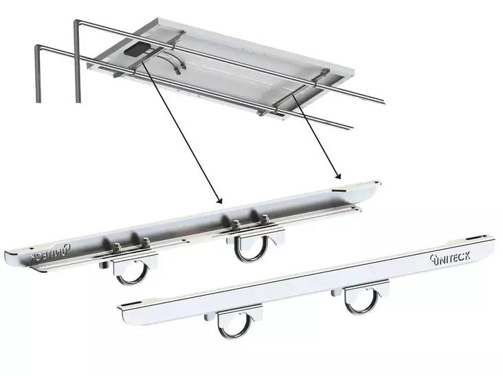 UNIFIX 100W KAARITELINE AURINKOPANEELEIL - Aurinkopaneelit ja -säätimet veneisiin - M9514004422 - 1
