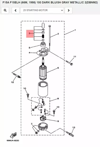 Bendix Rattaan Pysäytinsarja/Retainer Yamaha F9.9C F15A F20A F25A - Yamaha muut - 34912 - 2