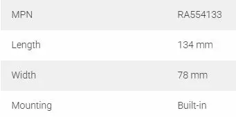 Vedenpoistaja/Bailer Super Max (Inside Mounting) 134X78mm - Purjevenetarvikkeet - 43042 - 2