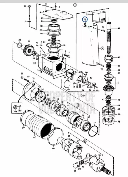 Kannen Lukitussalpa Volvo Penta 200-290 - Sisäperämoottorin osat - 7052 - 2