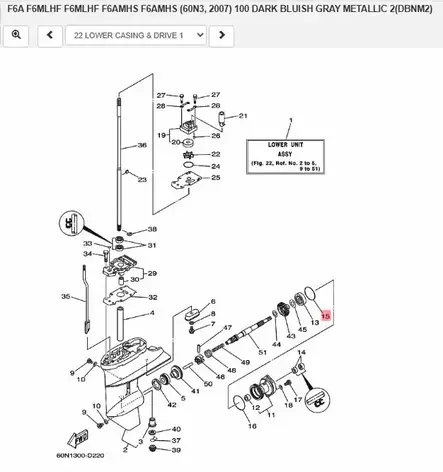 O-Rengas Potkuriakseli/O-Ring Shaft Prop - Yamaha muut - 10062 - 2