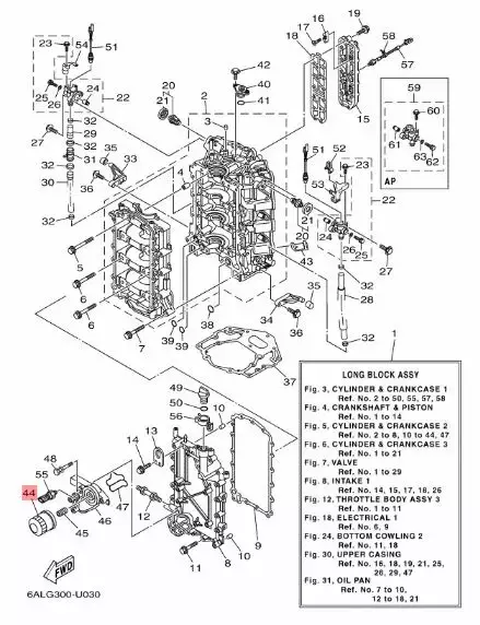Öljynsuodatin Oil Cleaner Yamaha F150AD - Yamaha suodattimet - 35562 - 2
