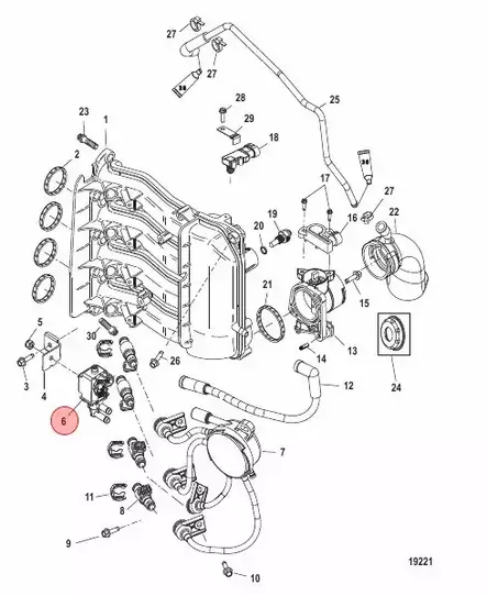 Solenoid Valve/Tyhjäkäyntimoottori Mercury/Suzuki 4-T 30-60hv EFI - Mercury/Mercruiser osat - 37702 - 2
